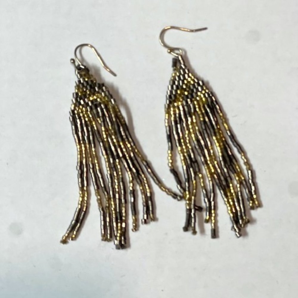 Bead Fringe Earrings